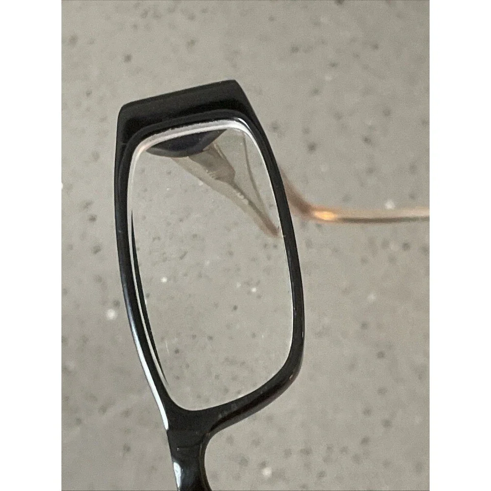 EASYCLIP EYEWEAR P6025 Eyeglasses Frames ONLY 46-16-130 Black Flex Hinge